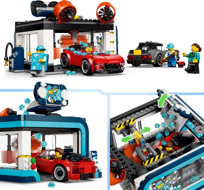 Конструктор LEGO City Тунельна автомийка 583 деталі (60497) - зображення 7