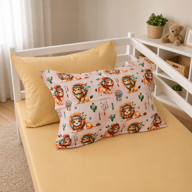 Простынь MirSon Полуторная 150х220 см 22-1474 Boho Little Lion Сатин (2200013354772) - Фото 3 Простынь MirSon Полуторная 150х220 см 22-1474 Boho Little Lion Сатин (2200013354772) - изображение 3
