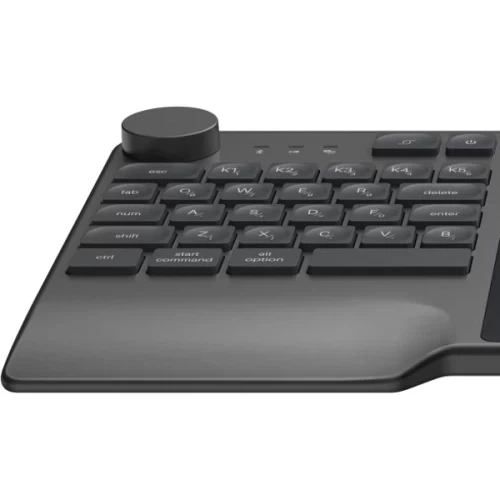 Графический планшет Huion Inspiroy Keydial KD200 + перчатка, Dark Grey - Фото 4 Графический планшет Huion Inspiroy Keydial KD200 + перчатка, Dark Grey - изображение 4