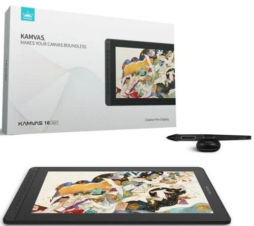 Планшет Huion Kamvas 16 2021, Cosmo Black - Фото 4 Планшет Huion Kamvas 16 2021, Cosmo Black - изображение 4