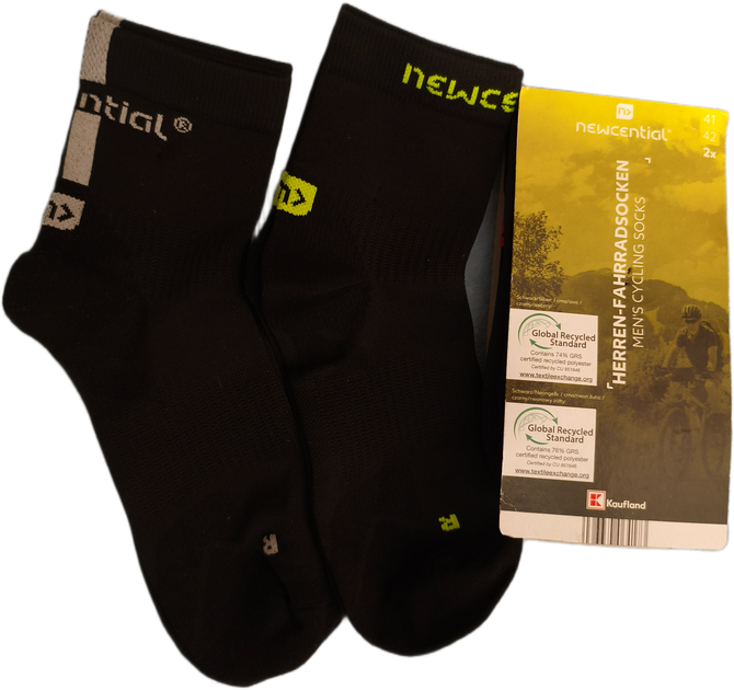 Мужские спортивные носки для велоспорта Kaufland Newcential Cycling socks 41-42р 2 пары - Фото 3 Мужские спортивные носки для велоспорта Kaufland Newcential Cycling socks 41-42р 2 пары - изображение 3