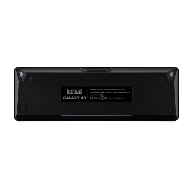 Беспроводная механическая клавиатура Epomaker Galaxy 68 Black, из алюминиевого корпуса, 65%, RGB подсветки, 2.4G/Bluetooth/USB - Фото 3 Беспроводная механическая клавиатура Epomaker Galaxy 68 Black, из алюминиевого корпуса, 65%, RGB подсветки, 2.4G/Bluetooth/USB - изображение 3