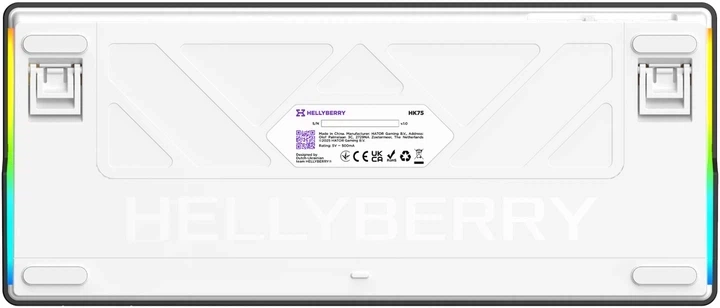 Клавіатура дротова Hator Hellyberry HK75 Mechanical Linear RGB USB White/Violet (HK75) - зображення 7