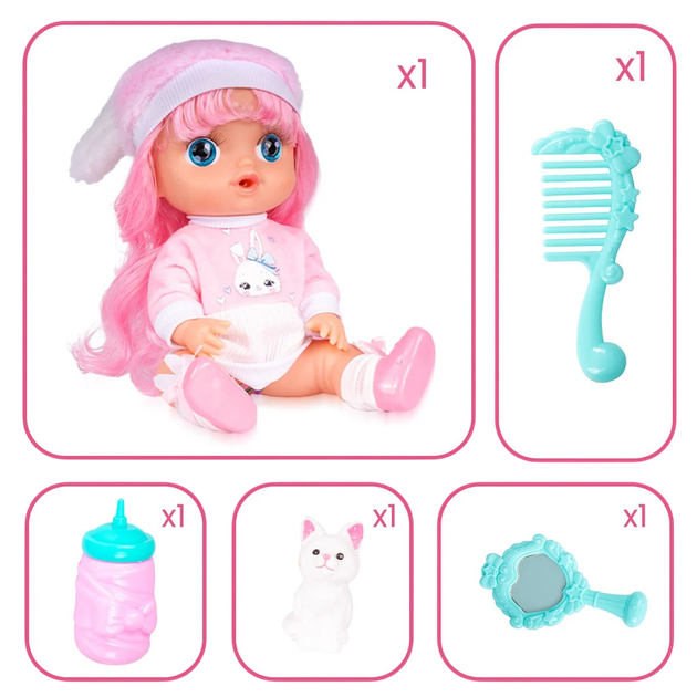 Lalka bobas MalPlay z akcesoriami 30 cm 113718 (5901924245827) - obraz 3
