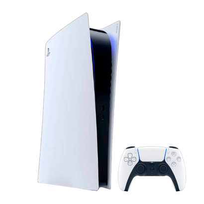 Набір Консоль Sony PlayStation 5 Digital Edition 825GB White Б/У + Геймпад Бездротовий DualSense - Фото 1 Набір Консоль Sony PlayStation 5 Digital Edition 825GB White Б/У + Геймпад Бездротовий DualSense - зображення 1