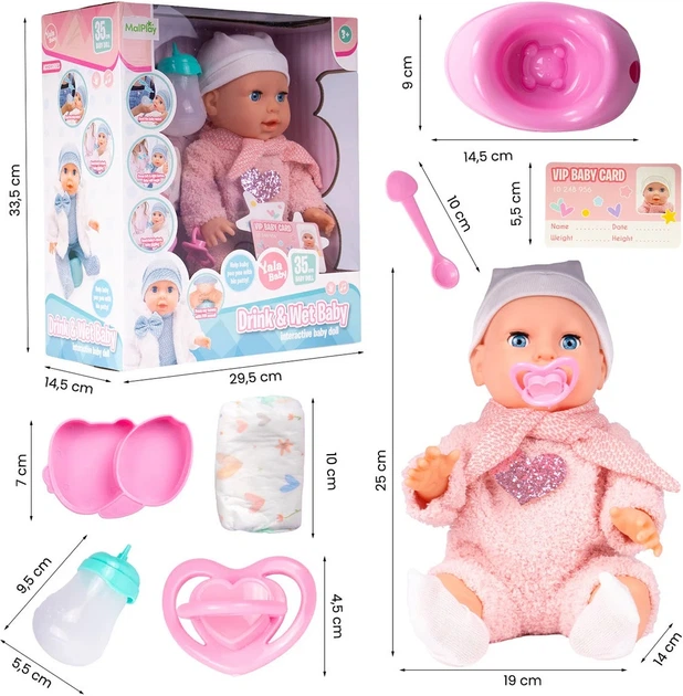 Лялька MalPlay зі звуками та аксесуарами 35 см 113720 (5901924245834) - зображення 6