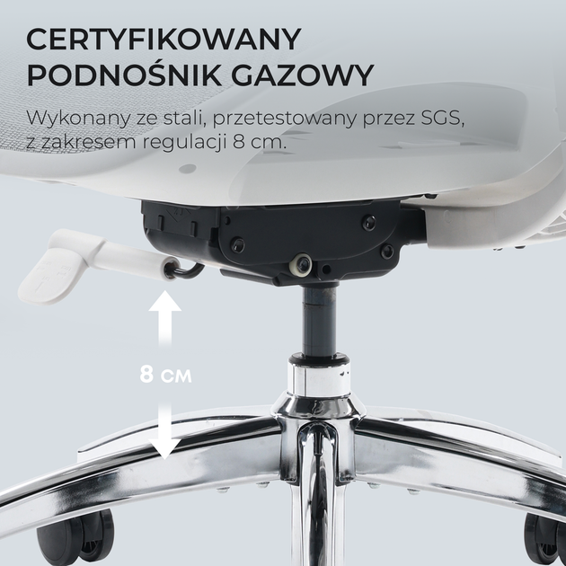 Крісло офісне SIHOO DORO S100 Mesh White (S100-M302) - зображення 15