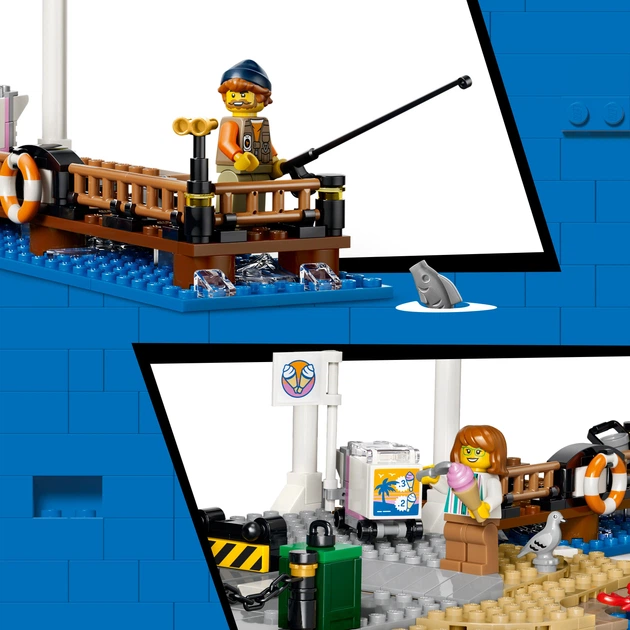 Zestaw klocków LEGO City Tramwaj przy plaży 693 elementy (60506) - obraz 6