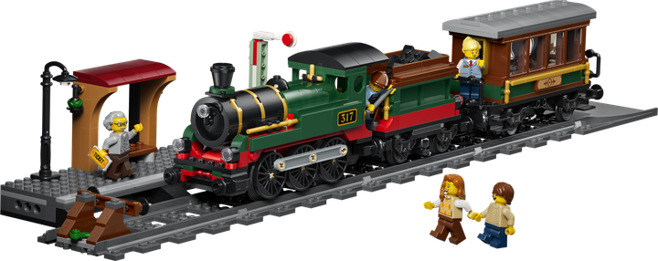 Zestaw klocków LEGO City Retro pociąg z lokomotywą parową 575 elementów (60511) - obraz 2