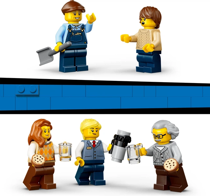 Zestaw klocków LEGO City Retro pociąg z lokomotywą parową 575 elementów (60511) - obraz 7
