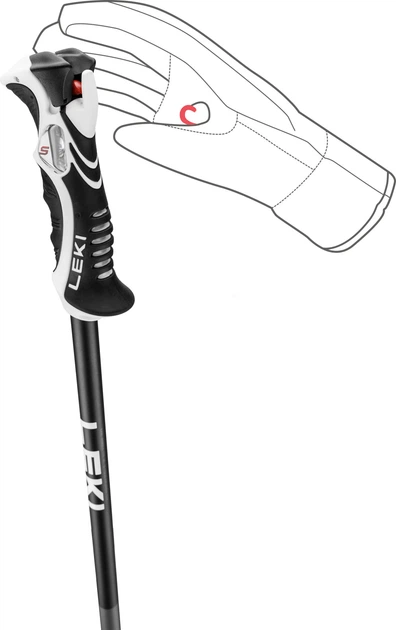 Kijki narciarskie Leki Bold Lite S 125 cm Czarne (4028173320196) - Zdjęcie 6 Kijki narciarskie Leki Bold Lite S 125 cm Czarne (4028173320196) - obraz 6