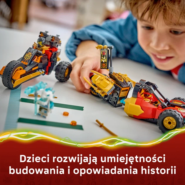 Конструктор LEGO Ninjago Комбіновані транспортні засоби Кая та Коула 394 деталі (71864) - зображення 5