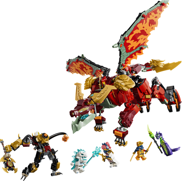 Конструктор LEGO Ninjago Дракон-трансформер Вайлдфаєр 821 деталь (71868) - зображення 2