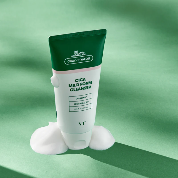 Пенка для умывания VT Cosmetics Cica Mild Foam Cleanser с экстрактом центеллы азиатской 300 мл - изображение 3