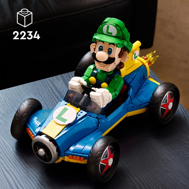 Zestaw klocków LEGO Super Mario Mario Kart — Luigi i Mach 8 2234 elementy (72050) - obraz 3