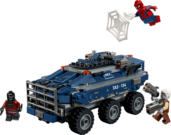 Конструктор LEGO Super Heroes Переслідування Людиною-Павуком машини для перевезення злочинців 367 деталей (76349) - Фото 2 Конструктор LEGO Super Heroes Переслідування Людиною-Павуком машини для перевезення злочинців 367 деталей (76349) - зображення 2