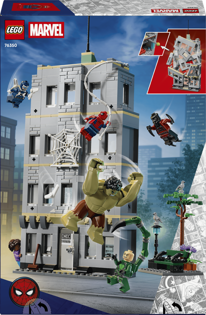 Конструктор LEGO Super Heroes Епічна сутичка Людини-Павука проти Халка 534 деталі (76350) - Фото 9 Конструктор LEGO Super Heroes Епічна сутичка Людини-Павука проти Халка 534 деталі (76350) - зображення 9