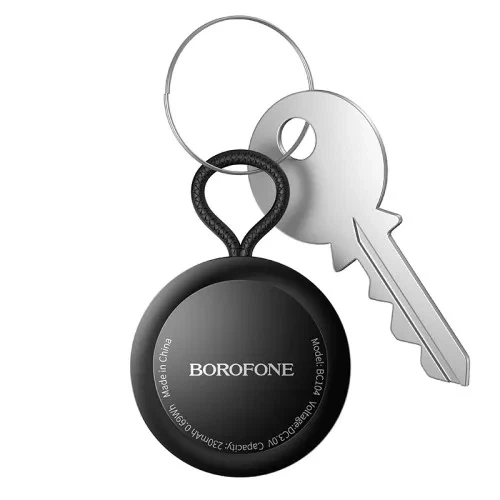 Пошуковий брелок BOROFONE BC104 Intelligent Positioning Anti-Lost Black з підтримкою Apple Find My - зображення 5