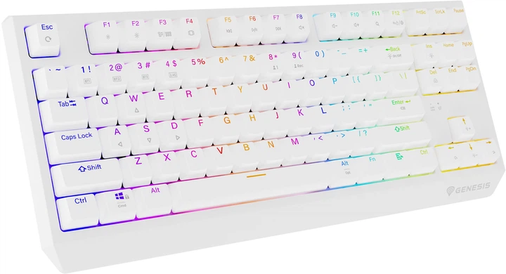 Klawiatura przewodowa Genesis Thor 230 TKL Wireless Outemu Red White (NKG-2165) - obraz 6