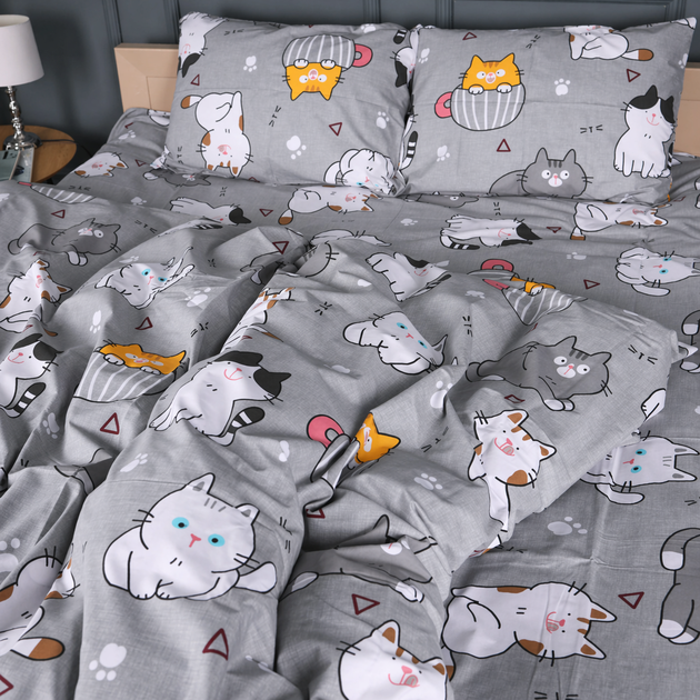 Комплект постільної білизни MirSon Ranforce Elite 17-0665 Cream Kittens 143 x 210 см (2200009904257) - Фото 4 Комплект постільної білизни MirSon Ranforce Elite 17-0665 Cream Kittens 143 x 210 см (2200009904257) - зображення 4