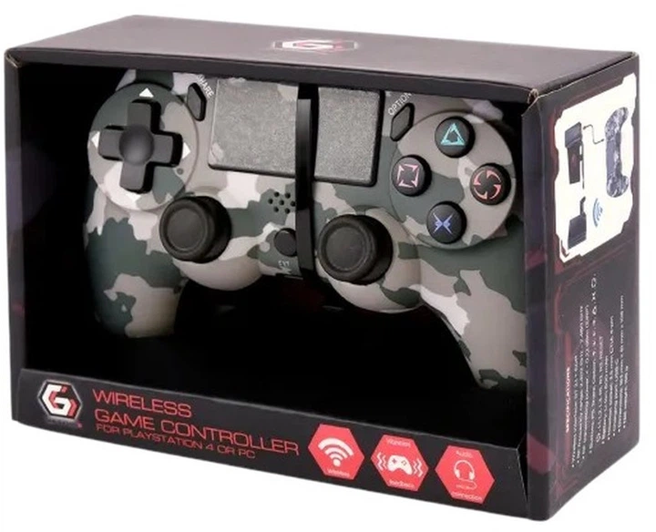 Бездротовий геймпад Gembird для PlayStation 4/PC Bluetooth Moro (JPD-PS4BT-01-CM) - зображення 4