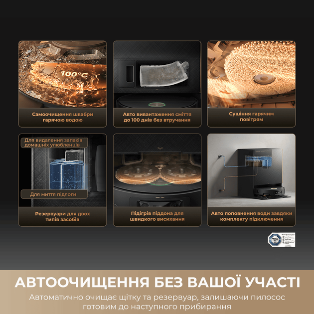 Робот-пылесос Dreame X60 Ultra Complete Black - изображение 8