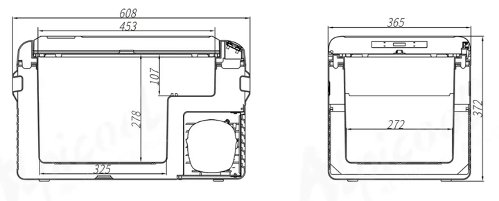 Автохолодильник компрессорный Alpicool CL30 на 29 литров Переносной автомобильный холодильник для путешествий 12, 24, 220В Туристическая портативная морозильная камера до - 20 - изображение 2