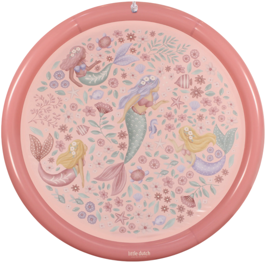 Водний килимок-розпилювач Little Dutch Dreamy Mermaid 150 см 2016383 Рожевий (8712051154404) - зображення 2