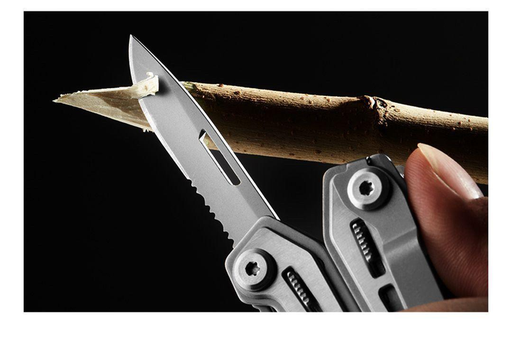 Мультитул 20 в 1 HuoHou Multi-Tool K20 универсальный многофункциональный складной EDC инструмент с плоскогубцами для туризма - изображение 5