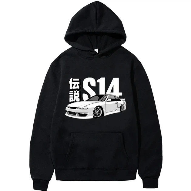 Худі 2024 Initial D JDM с капюшоном в стиле ретро S14 FD с японским принтом автомобиля Harajuku S Чорне (2326516380f) - Фото 1 Худі 2024 Initial D JDM с капюшоном в стиле ретро S14 FD с японским принтом автомобиля Harajuku S Чорне (2326516380f) - изображение 1