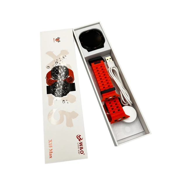 Смарт-годинник W&O X15 Max 38mm. 330 mAh. Amoled+IP67 Orange - Фото 2 Смарт-годинник W&O X15 Max 38mm. 330 mAh. Amoled+IP67 Orange - изображение 2