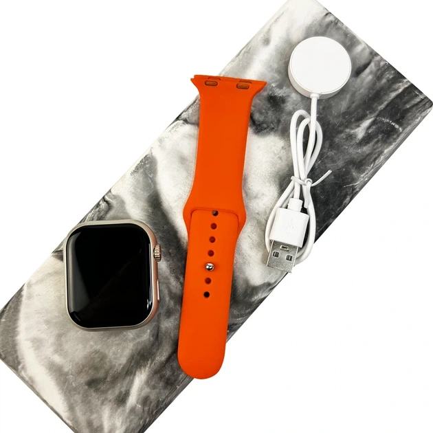 Смарт-годинник BIG S9 Pro Max 45mm. IP65. 230 mAh. Orange - изображение 7