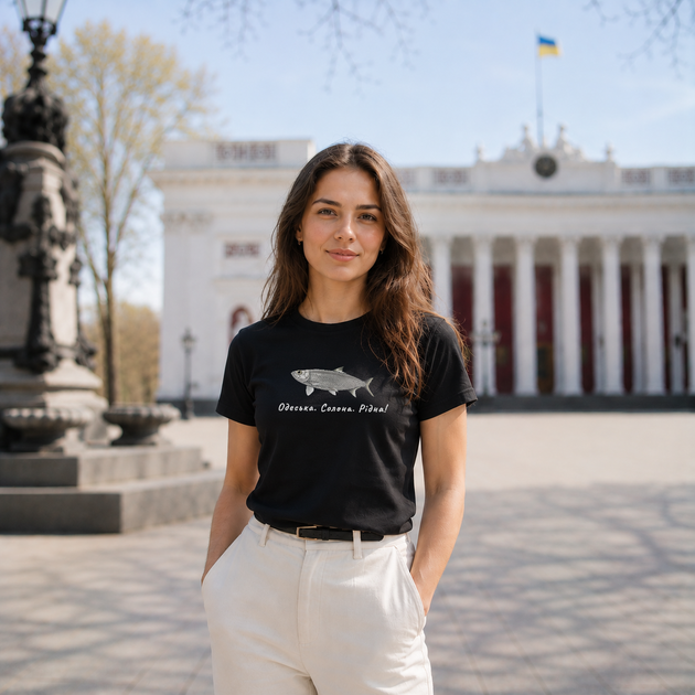 Футболка жіноча з принтом ТiШОТКА Одеська. Солона. Рідна! Українська версія XXL Чорний Оверсайз (1013278593) - Фото 1 Футболка жіноча з принтом ТiШОТКА Одеська. Солона. Рідна! Українська версія XXL Чорний Оверсайз (1013278593) - зображення 1