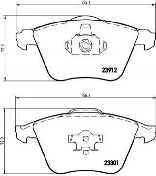 Колодки гальмові BREMBO P24057 Volvo V50, S40, V40, C30, C70; Mazda 3; Ford Focus B3YF3323Z, 93195754, 31212184 - Фото 1 Колодки гальмові BREMBO P24057 Volvo V50, S40, V40, C30, C70; Mazda 3; Ford Focus B3YF3323Z, 93195754, 31212184 - зображення 1