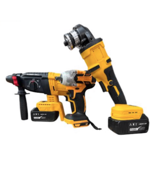 Аккумуляторный набор инструментов 3в1 Hammer Drill 24V: перфоратор, гайковерт, болгарка / ART-5097 - Фото 1 Аккумуляторный набор инструментов 3в1 Hammer Drill 24V: перфоратор, гайковерт, болгарка / ART-5097 - изображение 1