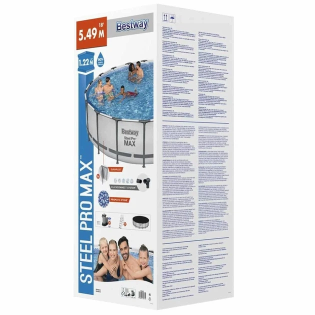 Бассейн каркасный Steel Pro MAX Bestway 56462, 549x122 см, 5678 л - изображение 5