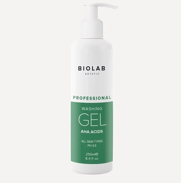 Гель для умывания с кислотами АХА Washing Gel AXA Acids BIOLAB Estetic, 250 мл - Фото 1 Гель для умывания с кислотами АХА Washing Gel AXA Acids BIOLAB Estetic, 250 мл - изображение 1