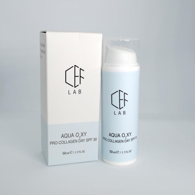 Проколлагеновый дневной крем SPF 30 CEF Lab Aqua O2XY Pro-Collagen Day 50мл - Фото 1 Проколлагеновый дневной крем SPF 30 CEF Lab Aqua O2XY Pro-Collagen Day 50мл - изображение 1