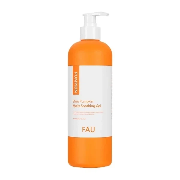Заспокійлива гель-маска на основі гарбуза FAU Shiny Pumpkin Hydra Soothing Gel 500 мл - Фото 1 Заспокійлива гель-маска на основі гарбуза FAU Shiny Pumpkin Hydra Soothing Gel 500 мл - зображення 1
