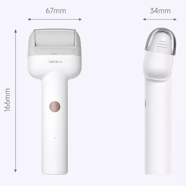 Електрична пилка для п'ят DOCO Electric Foot Repair Pro 1200mAh IPX7 White (F003) - зображення 5