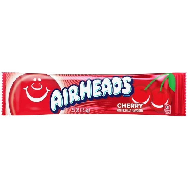 Батончик Airheads Bar Cherry 15 грам - Фото 1 Батончик Airheads Bar Cherry 15 грам - изображение 1