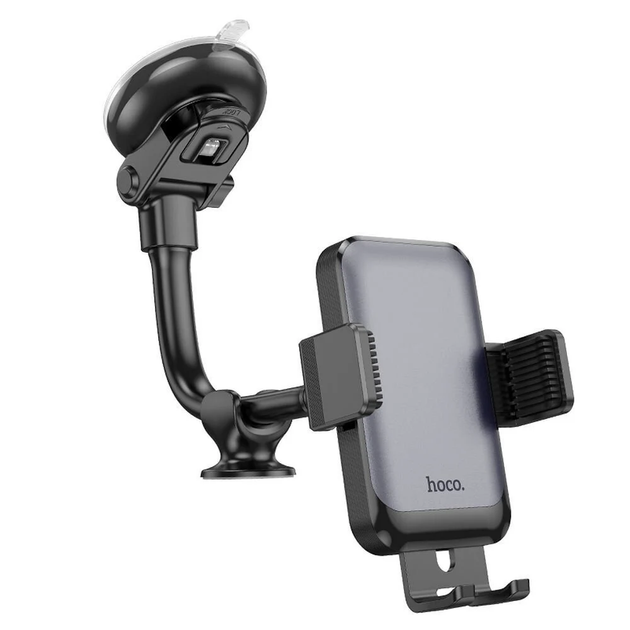 Автотримач для телефона HOCO H27 Rock push-type car holder(center console) Black gray - Фото 3 Автотримач для телефона HOCO H27 Rock push-type car holder(center console) Black gray - зображення 3
