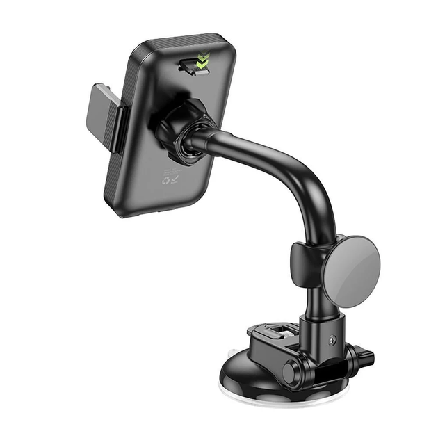 Автотримач для телефона HOCO H27 Rock push-type car holder(center console) Black gray - Фото 6 Автотримач для телефона HOCO H27 Rock push-type car holder(center console) Black gray - зображення 6