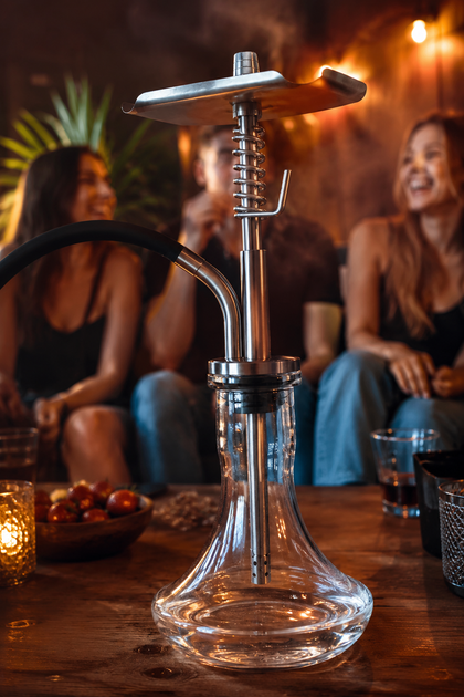 Кальян Trumpet Hookah Mini Трампет Хука Мини 45 см нержавейка полиацесталь шахта 14 мм на уплотнителе с диффузором полная комплектация - изображение 3