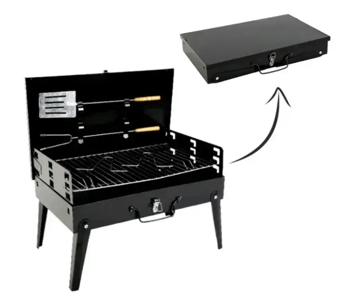 Переносной складной мангал-гриль GardenLine BBQ4841 - Фото 2 Переносной складной мангал-гриль GardenLine BBQ4841 - изображение 2