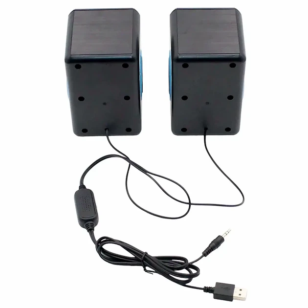 Акустическая система 2.0 2x3 Вт USB джек 3.5 мм черный FT-165 для компьютера - изображение 4