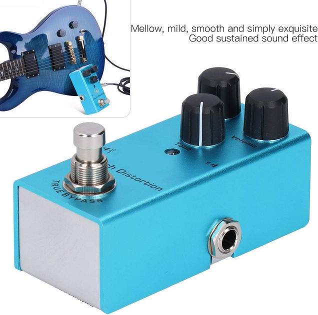 Педаль эффектов Crunch Distortion 03 Примочка Classic British Rock Distortion (True Bypass) - изображение 7