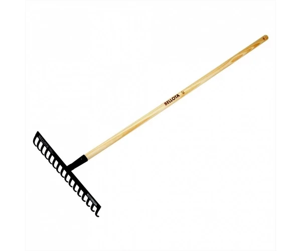 Грабли закаленные 430 мм с черенком Bellota, 950-16 CM - изображение 2