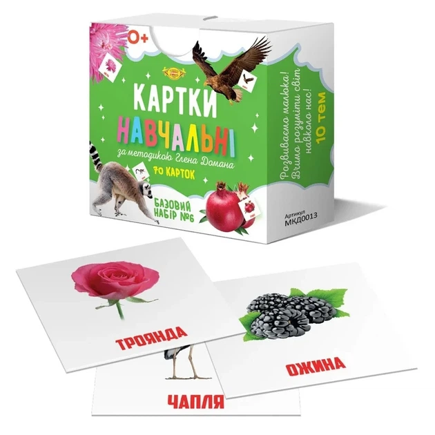 Картки навчальні Глена Домана №6 Майстер MKD0013 укр - Фото 1 Картки навчальні Глена Домана №6 Майстер MKD0013 укр - зображення 1