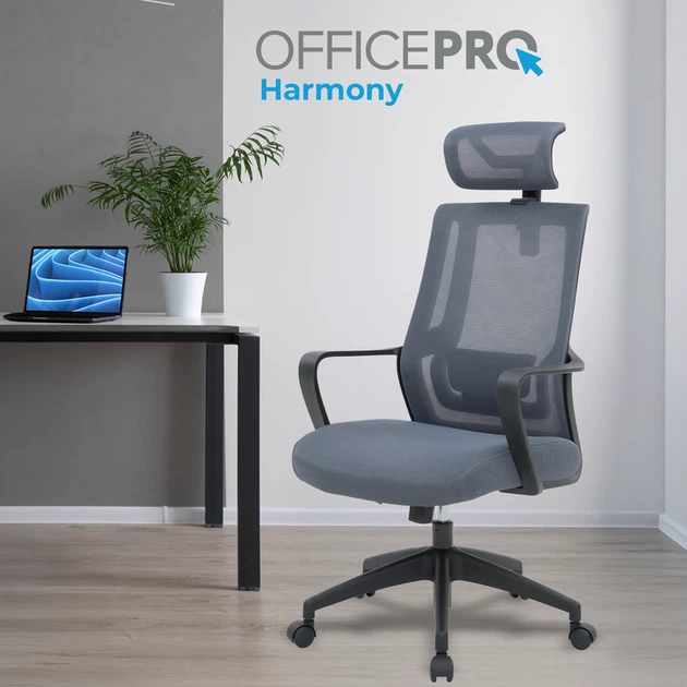 Крісло офісне OfficePro Harmony OC310-B-G-G - зображення 7